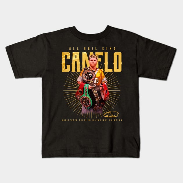 Canelo Alvarez Kids T-Shirt by Juantamad